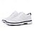 cheap Men&#039;s Golf Shoes-Men&#039;s Classic Black and White Golf Shoes with Faux Leather Upper - Versatile Design for Golf and Casual Wear