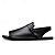 cheap Vacation Sandals-Men&#039;s Brown Faux Leather Slingback Sandals with Adjustable Buckle - Versatile Footwear for Outdoor and Casual Wear