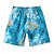 abordables Pantalones Cortos Élite para Hombres-Hombre Pantalón corto Pantalones cortos de playa Correa Graphic Hoja Animal Transpirable Secado rápido Longitud de la rodilla Exterior Vacaciones Hogar Vacaciones Estilo Étnico Azul cielo Ejercito