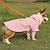 cheap Raincoat-Dog RaincoatWaterproof Rain Poncho with Hoodie High Reflective Pet Rain Jacket with Leash Hole for Small Medium and Large Dogs