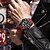 baratos Relógios Quartz-912 Novo Relógio de Noite à Prova D'Água Multifuncional de Luxo Masculino Pulseira de Silicone Relógio de Quartzo Masculino