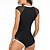 preiswerte Hautausschlagswächter-Damen Anti UV Shirt Badeanzug Bademode UV-Sonnenschutz UPF50+ Ärmellos Bademode Badeanzug Frontreißverschluss Schwimmen Surfen Strand Wassersport Patchwork Sommer Frühling Herbst
