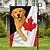 abordables Drapeaux et banderoles de jardin-Drapeau de Jardin Patriote Pour la Fête du Canada O Canada Décorations de Jardin Bannières Signes Levez les Coudes Canada