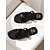 economico Sandali Eleganti-sandali piatti da donna con cinturini bianchi e design incrociato - scarpe estive slip-on minimaliste per appuntamenti casual e outfit quotidiani