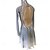 abordables Vestidos de Patinaje Artístico-Vestido de patinaje artístico Mujer Chica Patinaje Sobre Hielo Vestidos Verde Gris Espalda Abierta Teñido Halo Malla Alta elasticidad Entrenamiento Competición Ropa de Patinaje Clásico Cristal