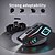cheap Motorcycle Helmet Headsets-Helmet Bluetooth Headset with LED Light, IPX8 Waterproof, HD Sound, Voice Assistant, Long Battery Life, Detachable Installation – Compatible with Full and Half Helmets