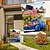 abordables Drapeaux et banderoles de jardin-Drapeau de jardin du 4 juillet jour de l&#039;indépendance drapeaux de jardin 12 x 18 pouces petits drapeaux de jardin pour l&#039;extérieur drapeaux extérieurs de la journée du souvenir drapeaux de jardin de