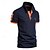 baratos Polo Clássico Masculino-Camisa polo masculina de golfe, 2 peças, casual, lapela, manga curta, confortável, enfeitada &amp;polo básico de verão com ajuste regular bordado