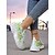 economico Per le donne-Sneakers Flyknit da donna con stampa a farfalla blu: scarpe da ginnastica leggere e alla moda per passeggiate, uscite informali e viaggi