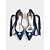 baratos cocktail-sapatilhas femininas de bico fino em cetim azul marinho - sapatos sociais com laço de fita e detalhes em pérolas para noites elegantes, casamentos e ocasiões especiais