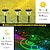 ieftine Lumini de cale și lanterne-Lumini solare cu LED-uri pentru alee cu 2 LED-uri IP65, impermeabile pentru exterior, cu pornire/oprire automată, iluminat peisagistic alimentat, cu un singur comutator, lumină caldă/colorată,
