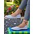 voordelige Platte damesschoenen-dames flats met puntige neus van linnen | casual schoenen voor kantoor, winkelen en dagelijkse outfits