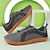 cheap Casual Sneakers-Men's Gray Knit Sneakers with Orange Sole – Breathable Lightweight Casual Shoes for Daily Commutes, Walking and Outdoor Activities