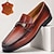abordables Mocassins en cuir de qualité supérieure-Mocassins en cuir haut de gamme pour hommes – chaussures habillées confortables à enfiler pour le travail, les réunions sociales et les situations professionnelles décontractées
