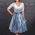 preiswerte Dirndl-Oktoberfest Kleid Dirndl Trachtenkleider Oktoberfest / Bier Bayerisch Wiesn Wiesn Damen Stoff im traditionellen Stil Kleid Schürze