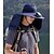 abordables Faros delanteros-Sombrero de pesca al aire libre con ventilador solar de ala ancha - 1 pieza, chal de protección para el cuello, protección solar, transpirable y refrescante, perfecto para campamentos de verano, senderismo y aventuras de pesca