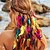 billige Tilbehør til hårstyling-Boho regnbue indiske pannebånd hippie fjærhodeplagg justerbart langt fjærhårtilbehør for kvinner og jenter