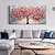 cheap Tree Oil Paintings-Mintura Handmade 3D Tree Flowers Landscape Oil Paintings On Canvas Wall Art Decoration Modern Abstract Picture For Home Decor Rolled Frameless Unstretched Painting