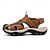 cheap Outdoor Sandals-Men&#039;s Brown Closed-Toe Outdoor Hiking Sandals with Breathable Mesh Upper Cushioned Sole Adventure Style for Adults Suitable for Mountain Trails Forest Walks Summer Camping