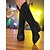 abordables Fiesta Nocturna-Botas vaqueras con diamantes de imitación para mujer: botas de fiesta negras hasta la rodilla con punta puntiaguda y tacón de bloque para festivales de música y eventos nocturnos.
