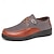 economico Scarpe Casual con Lacci-sneakers slip-on da uomo marroni e beige con design elastico: calzature leggere e flessibili per uscite casual, viaggi e uso quotidiano