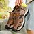 cheap Outdoor Sandals-Men&#039;s Brown Closed-Toe Outdoor Hiking Sandals with Breathable Mesh Upper Cushioned Sole Adventure Style for Adults Suitable for Mountain Trails Forest Walks Summer Camping