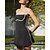 preiswerte Damenkleid-Damen Patchwork Tenniskleid mit integrierten Shorts und BH Sportkleid Ärmellos Kontrastbindung Atmungsaktiv Tennis Pickleball Träger Kleid Schwarz Gelb Dunkelmarine Tennisbekleidung