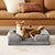 abordables Lits &amp; Hamacs-Chien Chat Animaux de Compagnie Animaux de compagnie Lit Paniers Canapé de salon Lits pour chiens Tapis de lit pour chien Couleur Unie Chaud Respirant Doux Lavable Élastique Tissu Matériau Spécial