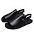 cheap Vacation Sandals-Men&#039;s Brown Faux Leather Slingback Sandals with Adjustable Buckle - Versatile Footwear for Outdoor and Casual Wear