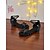 baratos Sapatos de Dança Latina-Sapatos de dança femininos com estampa de leopardo e tiras, salto baixo gatinho - sapatos de dança estilosos para dança de salão e dança latina