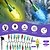 cheap LED String Lights-7m String Lights 50 LEDs EL 5mm 1Set Mounting Bracket 1 set RGB Holiday Lights Solar Creative Outdoor Solar Powered