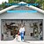 voordelige Scherm voor raam en deur-Garage Scherm Deur Magnetische Garage Deur Scherm Magnetische Sluiting Glasvezel Garage Scherm Deuren voor Auto Garage Omlaag Trekken voor Patio Veranda Raam om Ongedierte Buiten te Houdem