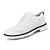 cheap Men&#039;s Golf Shoes-Men&#039;s Classic Black and White Golf Shoes with Faux Leather Upper - Versatile Design for Golf and Casual Wear