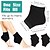 cheap Personal Care &amp; Health-3 Pairs Moisturizing Heel Socks Ventilate Gel Heel Open Toe Socks Soft Silicone Socks for Dry Hard Cracked Skin Breathable Reusable SPA Foot Protector Day Night Care Skin Black