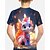 tanie 3D zwierzęta dla chłopca-Dla chłopców 3D Dinozaur Podkoszulek T-shirt Krótki rękaw Lato Wiosna Moda Podstawowy Dzieci 4-12 lat Półgolf Na zewnątrz Codzienny Regularny
