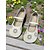 economico Ballerine da donna-Comode scarpe basse Mary Jane da donna con punta larga e ritagli floreali – scarpe casual a piedi nudi con suola morbida per donna – ideali per brunch, mercati agricoli e tempo libero all&#039;aria aperta