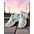 economico Per le donne-Sneakers Flyknit da donna con stampa a farfalla blu: scarpe da ginnastica leggere e alla moda per passeggiate, uscite informali e viaggi