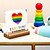 preiswerte Pride-Dekorationen-Dekoratives Schreibtischschild mit Aufschrift „Pride“, Acrylschild mit Holzständer, „Love is love“, Regenbogenmotiv, dekoratives Schreibtischschild mit Holzständer, LGBTQ Pride Month, Bürotisch-Regaldekor, Partyzubehör