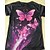 voordelige Meisjes 3D Dieren-Voor meisjes 3D Vlinder T-shirt Korte mouw Zomer Lente Modieus Basic Kinderen 4-12 jaar Strakke ronde hals Buiten Casual Dagelijks Normale pasvorm