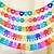 voordelige Trots decoraties-Pride regenboog papieren slinger 9m/3st, festival feest wimpelbanner, kleurrijke hangende decoratie voor Pride maand, lgbtq feestbenodigdheden, love is love feestdecoratie