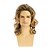 abordables Perruque homme-Perruque homme cheveux courts bouclés blonds duveteux synthétiques naturels déguisement Halloween cosplay perruque blonde mélangée brune