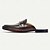 baratos Mocassins de couro premium-Sapatos masculinos de couro marrom com estampa de crocodilo e fivela dourada - luxuosos, elegantes, adequados para negócios, ocasiões formais e trajes de noite
