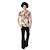 billiga Grafiska T-shirts &amp; Hoodies-Hippie Cosplay-kostym T-shirt Regnbåge Grafisk Till Herr Vuxna Halloween Karnival 3D-utskrift Gata Festival