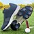 preiswerte Herren Golfschuhe-Herren Sneaker Golfschuhe Mikrofaser Wasserdicht Bequem Rutschfest Loafer Schwarz Weiß Blau