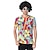 billiga Grafiska T-shirts &amp; Hoodies-Hippie Cosplay-kostym T-shirt Regnbåge Grafisk Till Herr Vuxna Halloween Karnival 3D-utskrift Gata Festival