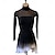 cheap Figure Skating Dresses-Figure Skating Dress Women's Girls' Ice Skating Dress Black Light Grey Patchwork Open Back Mesh High Elasticity Training Competition Skating Wear Classic Crystal / Rhinestone Long Sleeve Ice Skating