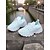 economico Per le donne-Sneakers Flyknit da donna con stampa a farfalla blu: scarpe da ginnastica leggere e alla moda per passeggiate, uscite informali e viaggi