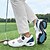 preiswerte Herren Golfschuhe-Weiß-blaue Golfschuhe für Herren mit atmungsaktivem Mesh-Obermaterial – erstklassiger Komfort und Stabilität für Golfbegeisterte