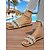 billige Ferietøfler-Damesandaler med strass og fargerike edelstensutsmykninger, glamorøse strandslippers for uformelle sommerutflukter og bruk ved bassengkanten