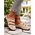 abordables Zuecos y sandalias de mujer-Mules con correa de hebilla recortada y bordado para mujer: zapatos casuales florales de inspiración vintage, ideales para paseos de primavera y estilo diario.